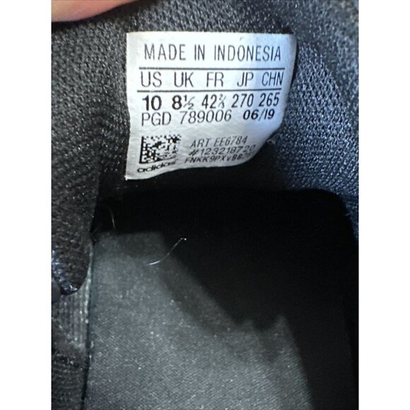 PRE-OWNED Adidas Ortholite F oat Mens Low Top Size 10 Black/White - Picture 5 of 7